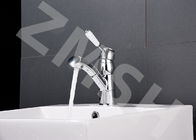 Electroplate Hot Cold Pull Out Sink Faucet Kitchen Tap