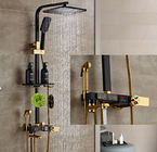 Black Golden Copper 314SUS Intelligent Shower Faucet With Button