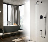 Nordic Black Concealed Shower Hot Cold Full Copper Shower Set