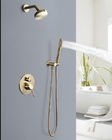 OEM Brushed Golden Concealed Rain Shower Faucets