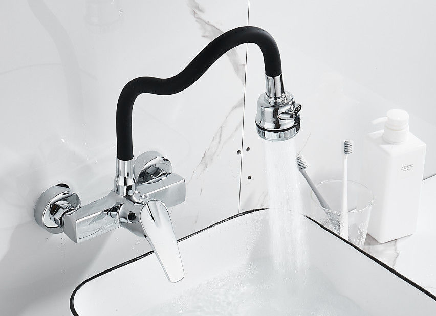 Kitchen Flexible Curving Wall Mounted CE Concealed Basin Mixer