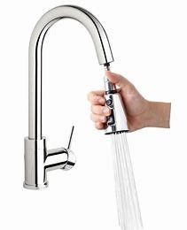 Zinc Alloy Polished Household Adjustable Kitchen Sink Faucets Tap