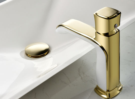 Zinc Alloy Single Handle Electroplate Wash Basin Tap