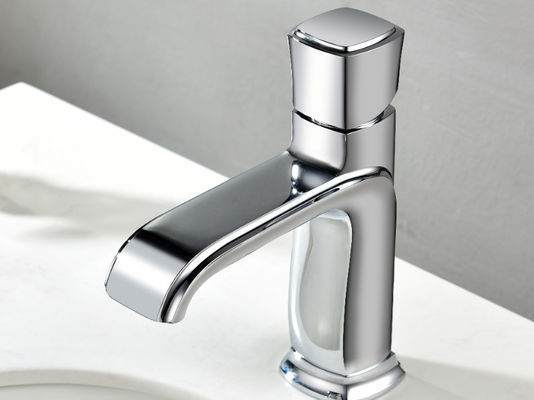 Electroplate ODM White Silver Wash Basin Faucet