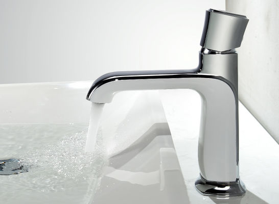 Electroplate ODM White Silver Wash Basin Faucet