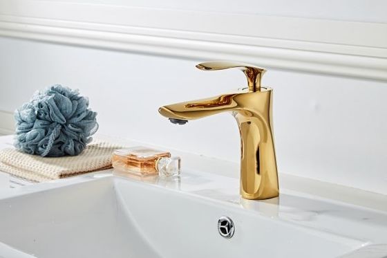 Luxurious Brass Golden Hotel Below Counter Basin Facucet