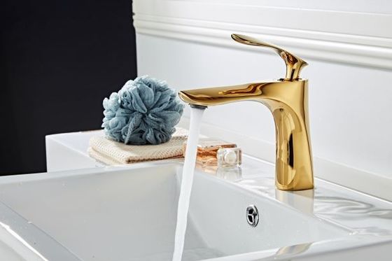 Luxurious Brass Golden Hotel Below Counter Basin Facucet