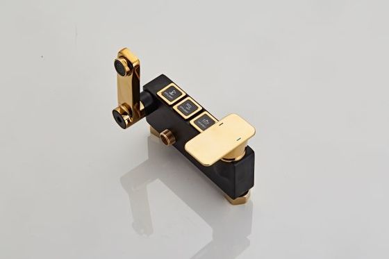 Black Golden Copper 314SUS Intelligent Shower Faucet With Button