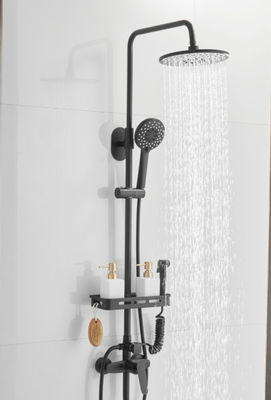 OEM Punch Free Black 0.8MPA Rain Shower Faucets