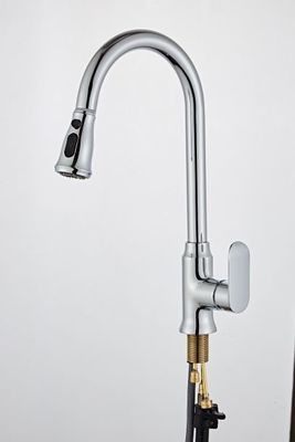 Silver Pull Out Full Copper Kitchen Sink Faucets