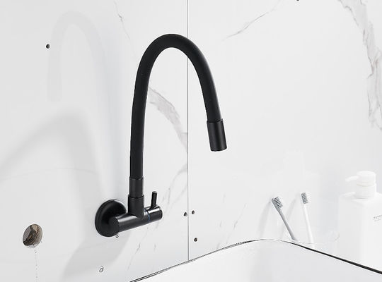 Wall Mounted Kitchen Hotel Single Hole SUS Concealed Basin Mixer