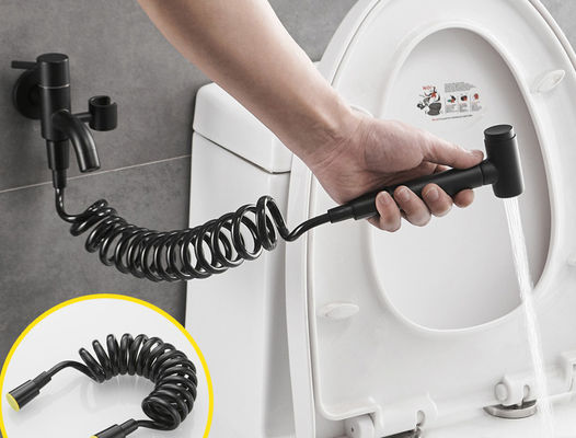 Black Wall Mounted ODM Mixer Tap Sprayer Faucet Set