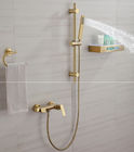 Simple Golden Gray Hot Cold OEM Copper Bathtub Faucet